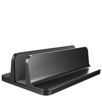 HKM-640851 Aluminum Alloy Vertical Storage Base for Laptops, Tablets, and Mobile Phones – Adjustable Width Options