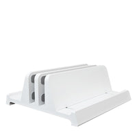 HKM-640851 Aluminum Alloy Vertical Storage Base for Laptops, Tablets, and Mobile Phones – Adjustable Width Options