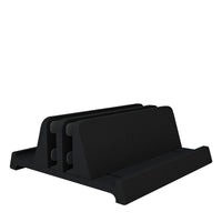 HKM-640851 Aluminum Alloy Vertical Storage Base for Laptops, Tablets, and Mobile Phones – Adjustable Width Options