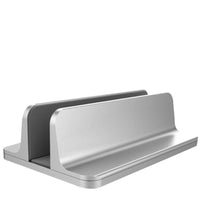 HKM-640851 Aluminum Alloy Vertical Storage Base for Laptops, Tablets, and Mobile Phones – Adjustable Width Options