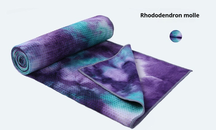 KTX-640915 Multi-Color Tie-Dye Non-Slip Microfiber Yoga Towel for Fitness and Exercise