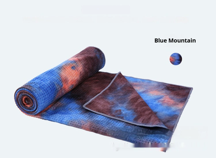 KTX-640915 Multi-Color Tie-Dye Non-Slip Microfiber Yoga Towel for Fitness and Exercise