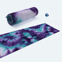 HKM-640915 Multi-Color Tie-Dye Non-Slip Microfiber Yoga Towel for Fitness and Exercise