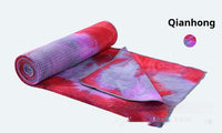 HKM-640915 Multi-Color Tie-Dye Non-Slip Microfiber Yoga Towel for Fitness and Exercise