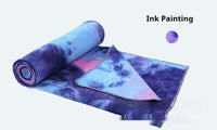 HKM-640915 Multi-Color Tie-Dye Non-Slip Microfiber Yoga Towel for Fitness and Exercise