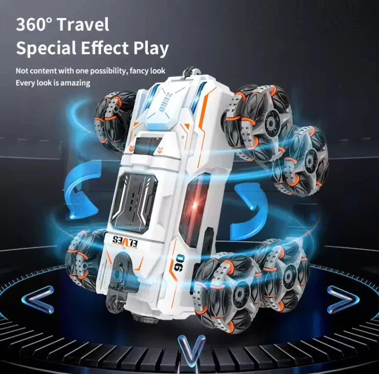 HKM-640915 Remote Control Stunt Car with WiFi Camera, Lights, and Music - Indoor/Outdoor Use, Fun for Ages 5+