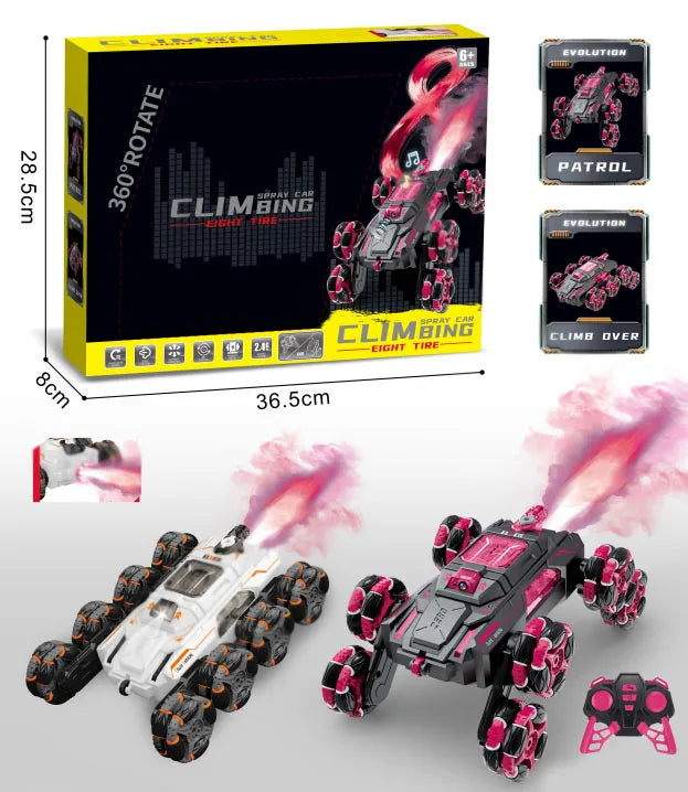 HKM-640915 Remote Control Stunt Car with WiFi Camera, Lights, and Music - Indoor/Outdoor Use, Fun for Ages 5+