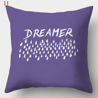 HKM-640979 Colorful Geometric Pillowcase - Modern Minimalist Design, 44 x 44 cm, Fashionable Chemical Fiber Material