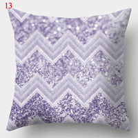 HKM-640979 Colorful Geometric Pillowcase - Modern Minimalist Design, 44 x 44 cm, Fashionable Chemical Fiber Material