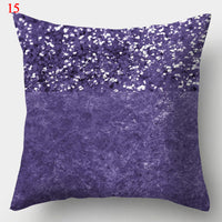 HKM-640979 Colorful Geometric Pillowcase - Modern Minimalist Design, 44 x 44 cm, Fashionable Chemical Fiber Material