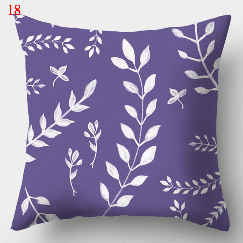 HKM-640979 Colorful Geometric Pillowcase - Modern Minimalist Design, 44 x 44 cm, Fashionable Chemical Fiber Material