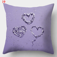 HKM-640979 Colorful Geometric Pillowcase - Modern Minimalist Design, 44 x 44 cm, Fashionable Chemical Fiber Material