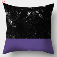 HKM-640979 Colorful Geometric Pillowcase - Modern Minimalist Design, 44 x 44 cm, Fashionable Chemical Fiber Material