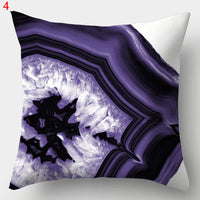 HKM-640979 Colorful Geometric Pillowcase - Modern Minimalist Design, 44 x 44 cm, Fashionable Chemical Fiber Material