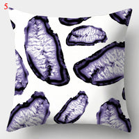 HKM-640979 Colorful Geometric Pillowcase - Modern Minimalist Design, 44 x 44 cm, Fashionable Chemical Fiber Material