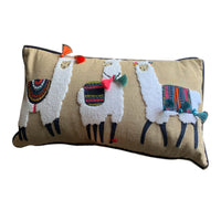 HKM-641043 Cotton and Linen Cushion Cover with Cartoon Pattern for Living Room Sofa