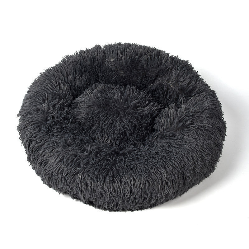 HKM-641043 Plush round sleeping cat mat