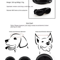 HKM-641171 Stylish Monochrome Pet Safety Helmet and Sunglasses Set for Dogs and Cats