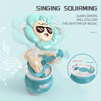 HKM-641235 Dancing Sunflower Music Toy for Kids | Electric Glide Flower Doll Educational Toy