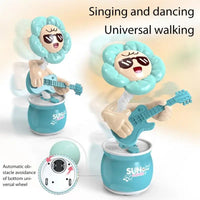 HKM-641235 Dancing Sunflower Music Toy for Kids | Electric Glide Flower Doll Educational Toy