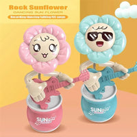 HKM-641235 Dancing Sunflower Music Toy for Kids | Electric Glide Flower Doll Educational Toy