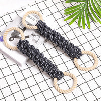 HKM-641299 Durable Cotton Rope Dog Tug Toy for Interactive Play - Corn on the Cob Design, 37cm