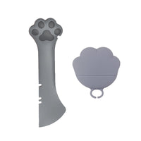 HKM-641491 Multifunctional Pet Canned Spoon and Jar Opener for Dogs and Cats - Durable Silicone with Soft Grip