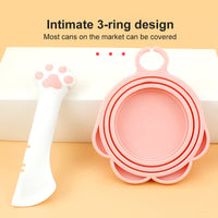 HKM-641491 Multifunctional Pet Canned Spoon and Jar Opener for Dogs and Cats - Durable Silicone with Soft Grip