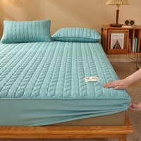 HKM-641491 Striped and Checkered Fitted Sheet Set in Soybean Fiber - Various Sizes Available