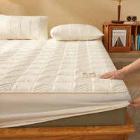 HKM-641491 Striped and Checkered Fitted Sheet Set in Soybean Fiber - Various Sizes Available