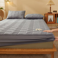 HKM-641491 Striped and Checkered Fitted Sheet Set in Soybean Fiber - Various Sizes Available