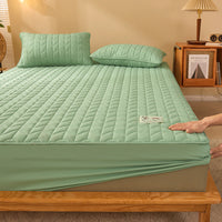 HKM-641491 Striped and Checkered Fitted Sheet Set in Soybean Fiber - Various Sizes Available