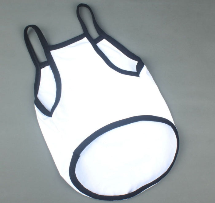 HKM-641619 Cotton Casual Pet Camisole with Cute Bear Design for All Sizes