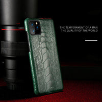 HKM-641747 Natural Ostrich Foot Leather Half Pack for iPhone 11, iPhone 11 Pro, iPhone 11 Pro Max, and More