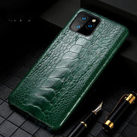 HKM-641747 Natural Ostrich Foot Leather Half Pack for iPhone 11, iPhone 11 Pro, iPhone 11 Pro Max, and More