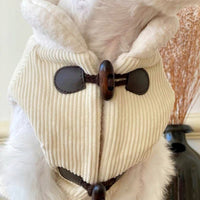 HKM-641811 Thickened Cotton Coat for Pets - Autumn & Winter Gear in Beige and Army Green