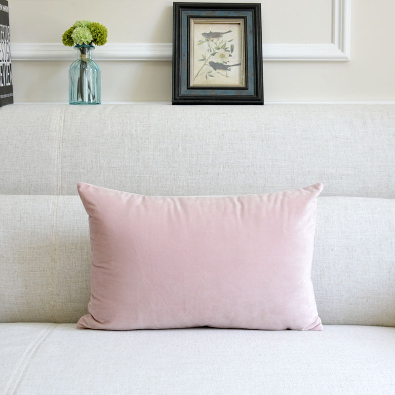 HKM-641939 Thick Velvet Throw Pillow with High Elastic 3D PP Cotton Filling - Removable and Washable