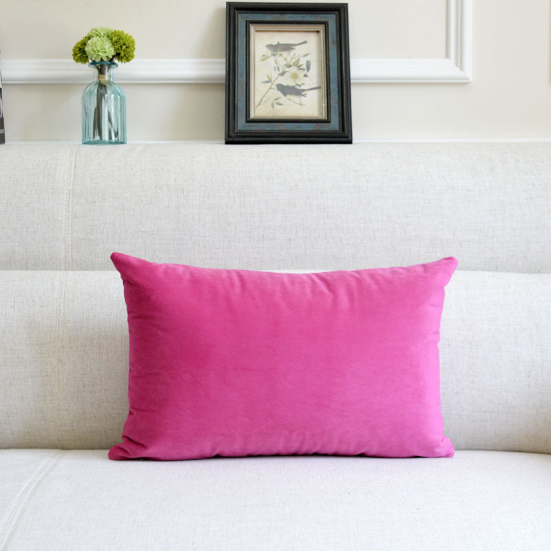 HKM-641939 Thick Velvet Throw Pillow with High Elastic 3D PP Cotton Filling - Removable and Washable