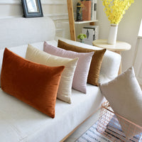 HKM-641939 Thick Velvet Throw Pillow with High Elastic 3D PP Cotton Filling - Removable and Washable