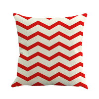 HKM-642195 Geometric Abstract Linen Cushion Cover 45x45cm - Modern Office Pillowcase