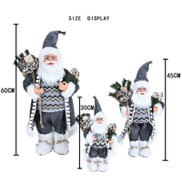HKM-642259 Stylish Handmade Santa Claus Ornaments for Children's Toys and Home Decor - Available in 30cm, 45cm, 60cm Sizes