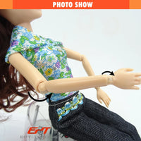 HKM-642451 12 Inch Educational Doll with Beauty Set for Kids Ages 2-7, Vinyl Material, Includes Accessories