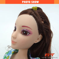 HKM-642451 12 Inch Educational Doll with Beauty Set for Kids Ages 2-7, Vinyl Material, Includes Accessories