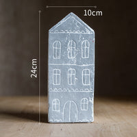 HKM-642579 Charming Ceramic Little House Flower Pot for Garden and Balcony Decor