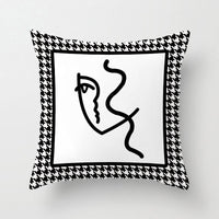 HKM-642707 Geometric Patterned Light Luxury Waist Cushion Pillowcase - Multiple Designs Available
