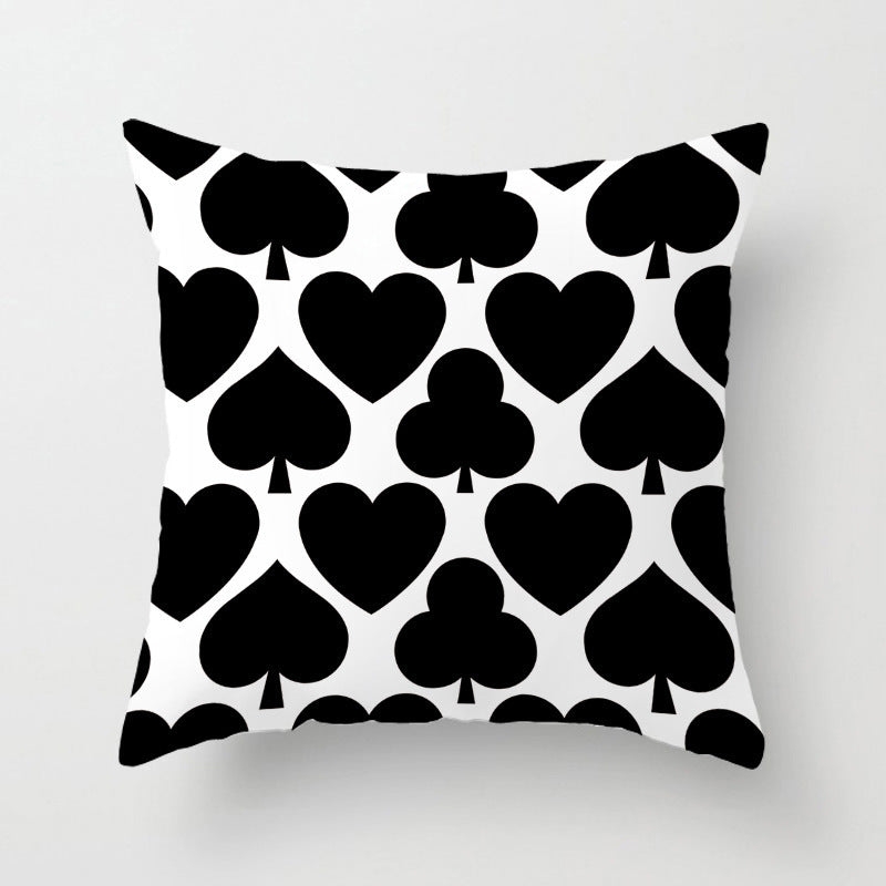 HKM-642707 Geometric Patterned Light Luxury Waist Cushion Pillowcase - Multiple Designs Available