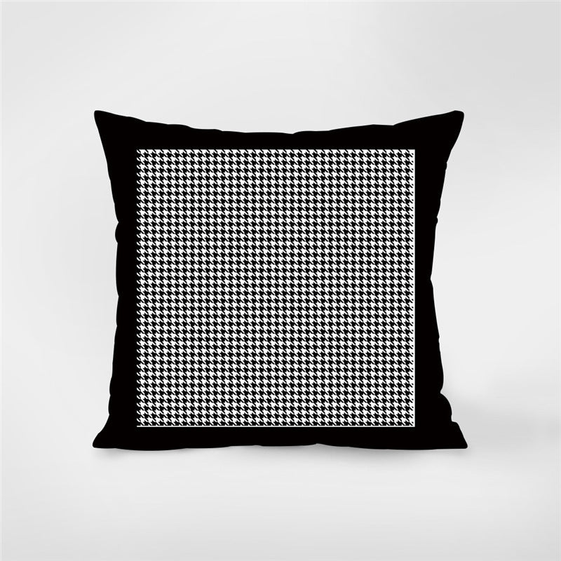 HKM-642707 Geometric Patterned Light Luxury Waist Cushion Pillowcase - Multiple Designs Available