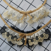 HKM-642963 Lace Triangle Scarf for Cats and Dogs in Color-Matching Design - Princess Style