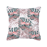 HKM-643027 Nordic Style Rose Gold Pink Geometric Square Cushion Cover - Soft Brushed Cloth, 45x45cm