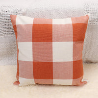 HKM-643091 Plaid Decorative Pillow Cover for Sofa - Modern Design, Multiple Sizes Available